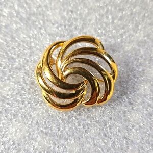 Napier gold tone brooch pin